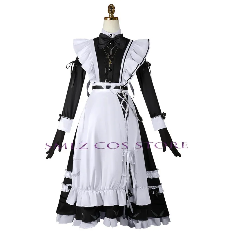 

CyMaid Kanae платье для косплея аниме Nijisanji Vtuber Kanae наряд горничной косплей костюм для мужчин и женщин