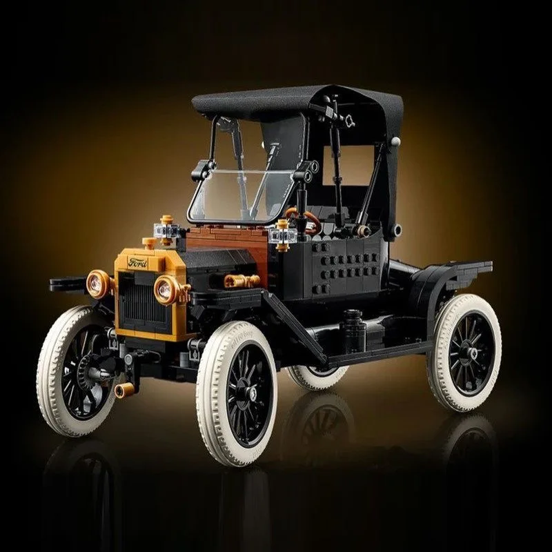 Ensemble de blocs de construction de voiture modèle T vintage 2026 Moc, 1060 pièces, briques de construction de voiture rétro technique, jouet modèle pour adultes et enfants