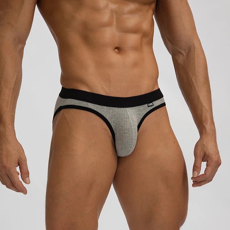 Ropa interior Sexy para Hombre, Calzoncillos suaves transpirables, Modal, cómodos, Cueca, bragas con bolsa para pene grande