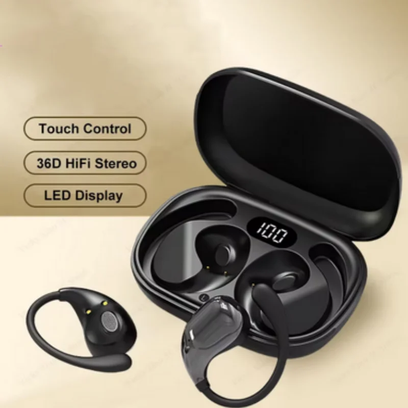 

Q7 Business Wireless bluetooth Earphones Bass Stereo Sport Headphone Headset with Mic High quality air conduction earhook