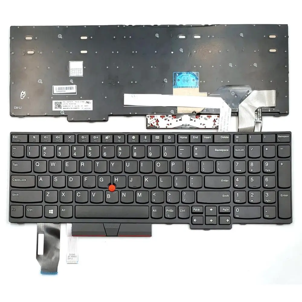 

New For Lenovo Thinkpad L580 L590 P52 Type 20LWL 20LX 20Q7 20Q8 20M9 20MA Laptop Keyboard US Black Without Backlit