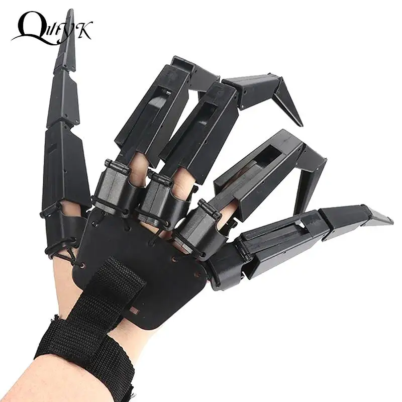 

Halloween Articulated Fingers Scary Fake Fingers Skeleton Hand Cosplay Finger Glove Realistic Horror Ghost Claw Prop Party Decor