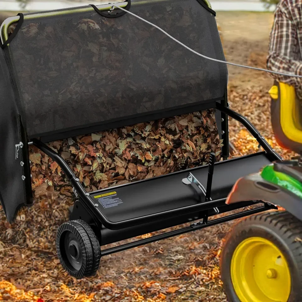 YINTATECH Gramado Sweeper, Reboque Atrás, Folha Collector, Hopper, 48"