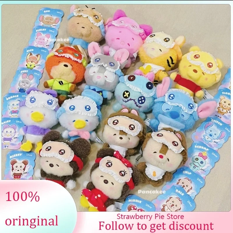 

Аутентичная плюшевая слепая коробка Диснея, одежда для сна, кукла, носимая маска для глаз, Микки Стич, Джуди, милая кукла, подвеска, загадочный подарок, игрушки