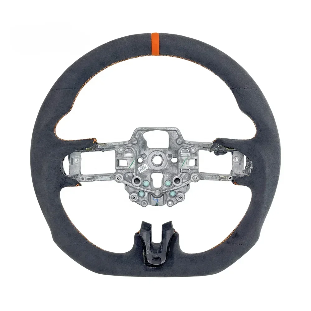 Racing Best Selling Suede Leather Car Steering Wheel For 2020 Mustang GT Forgeds  Carbon Fiber Steering Wheel