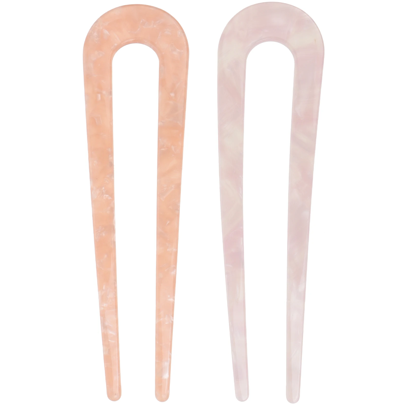 

2pcs U-shaped Acetate Sheet Practical Stick Hair Supply -Shaped Hair Pins Women Accessories Wedding Ornaments