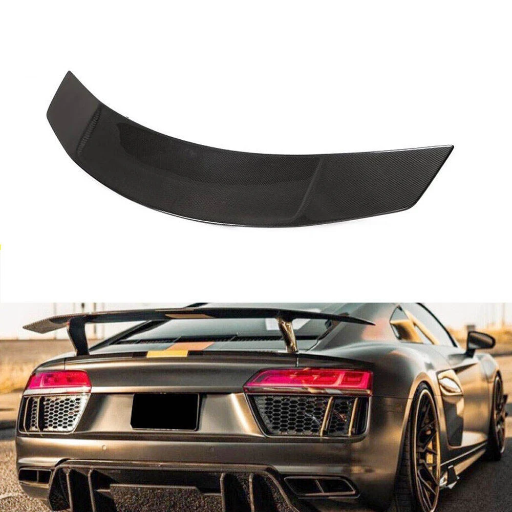 

V Style Dry Carbon Fiber R8 Ducktail Wing Spoiler for Audis R8 Gen 2 V10 Coupe 2016-2018