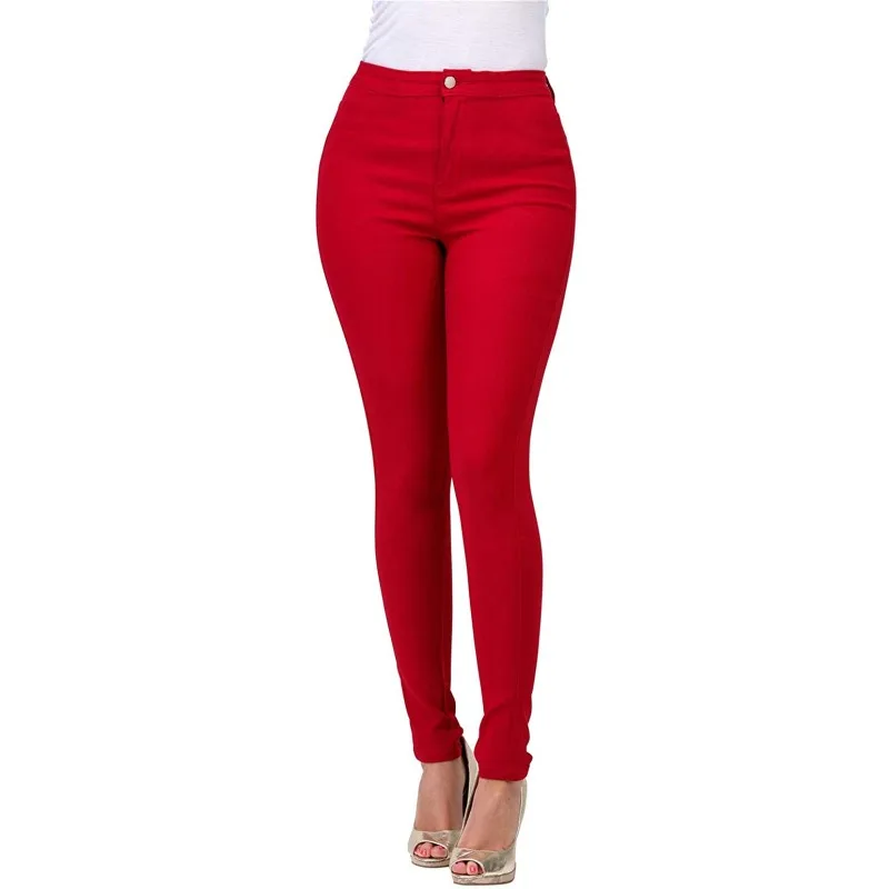 

European and American Export Slimming Multi-color Stretch Denim Trousers for Women Are Fashionable, Individual and Comfortable