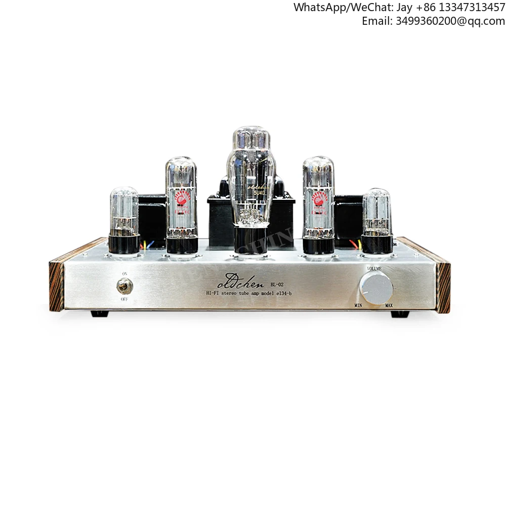 

LaoChen El34 Tube Amplifier HIFI Single-ended Class A Handmade Scaffolding Amp 10W