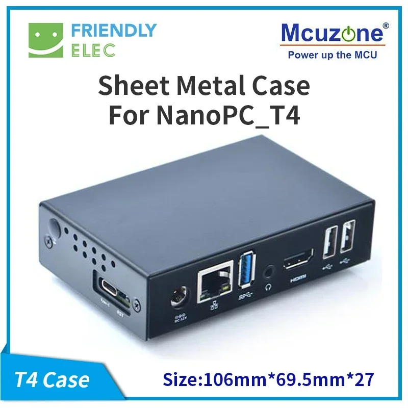 

NANOPC T4 SHELLING Sheet metal Alloys (Optional Antennas) HOURSING FriendlyELEC