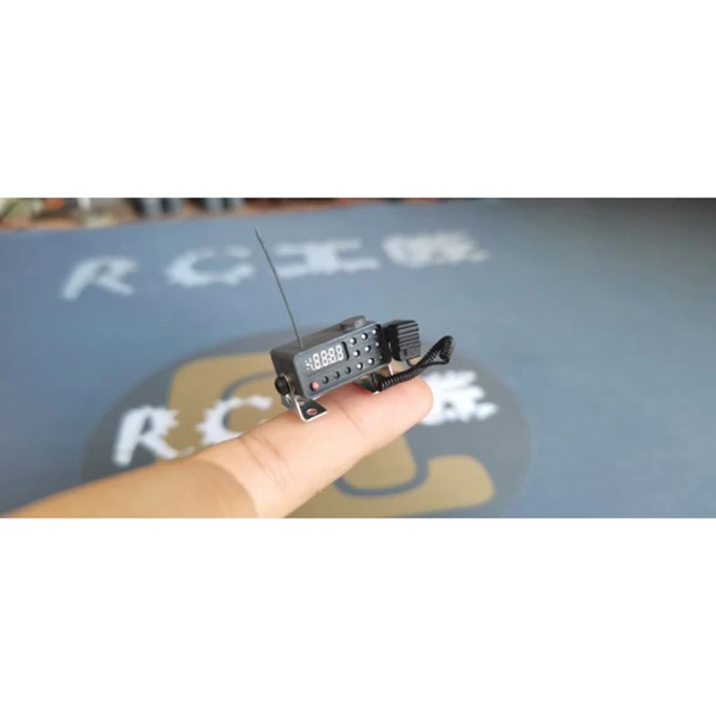 Modelsimulatie mini-radiodecoratie geschikt voor 1:10 RC rupsvoertuig TRX-4 Defender TRX-6 AXIAL SCX10 II 90046 RC4WD D90