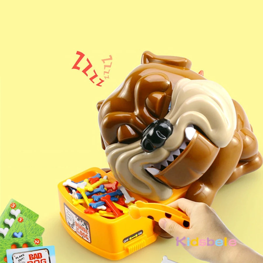 犬に注意してくださいゲーム-骨を奪うゲーム-電動吠えるブルドッグおもちゃ-家族向け屋外パーティー-インタラクティブいたずらおもちゃ-誕生日プレゼント