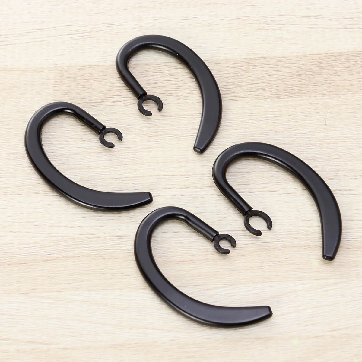 

12pcs Headset Earhooks Rubber Durable 360Degrees Rotatable Comfortable Fit Various Sizes Easy Telescopic Earbuds