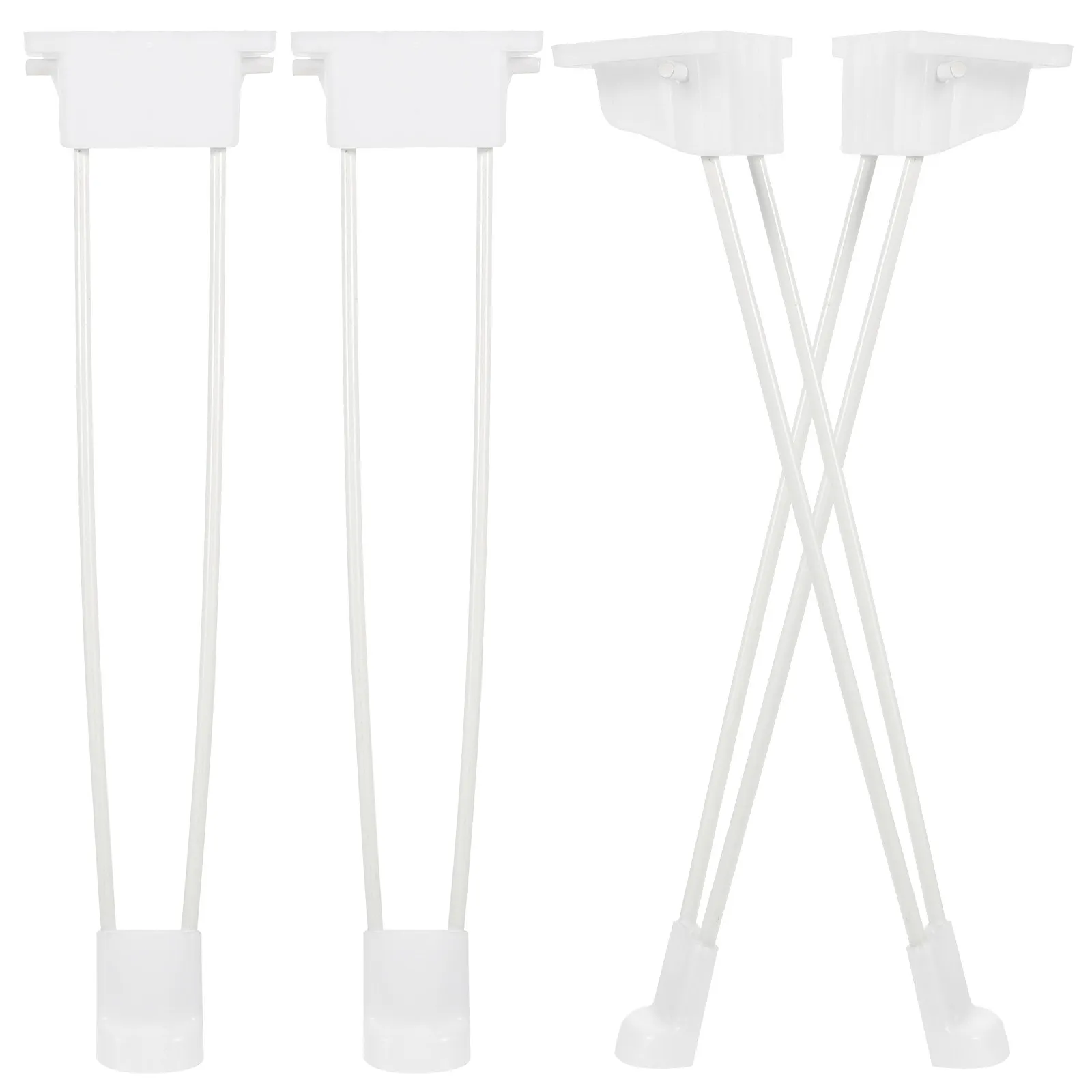 4Pcs Hairpin Legs Metal Folding Table Legs for Rv Kitchen End Side Round Tables Wear Resistant Smooth Surface Stable Design