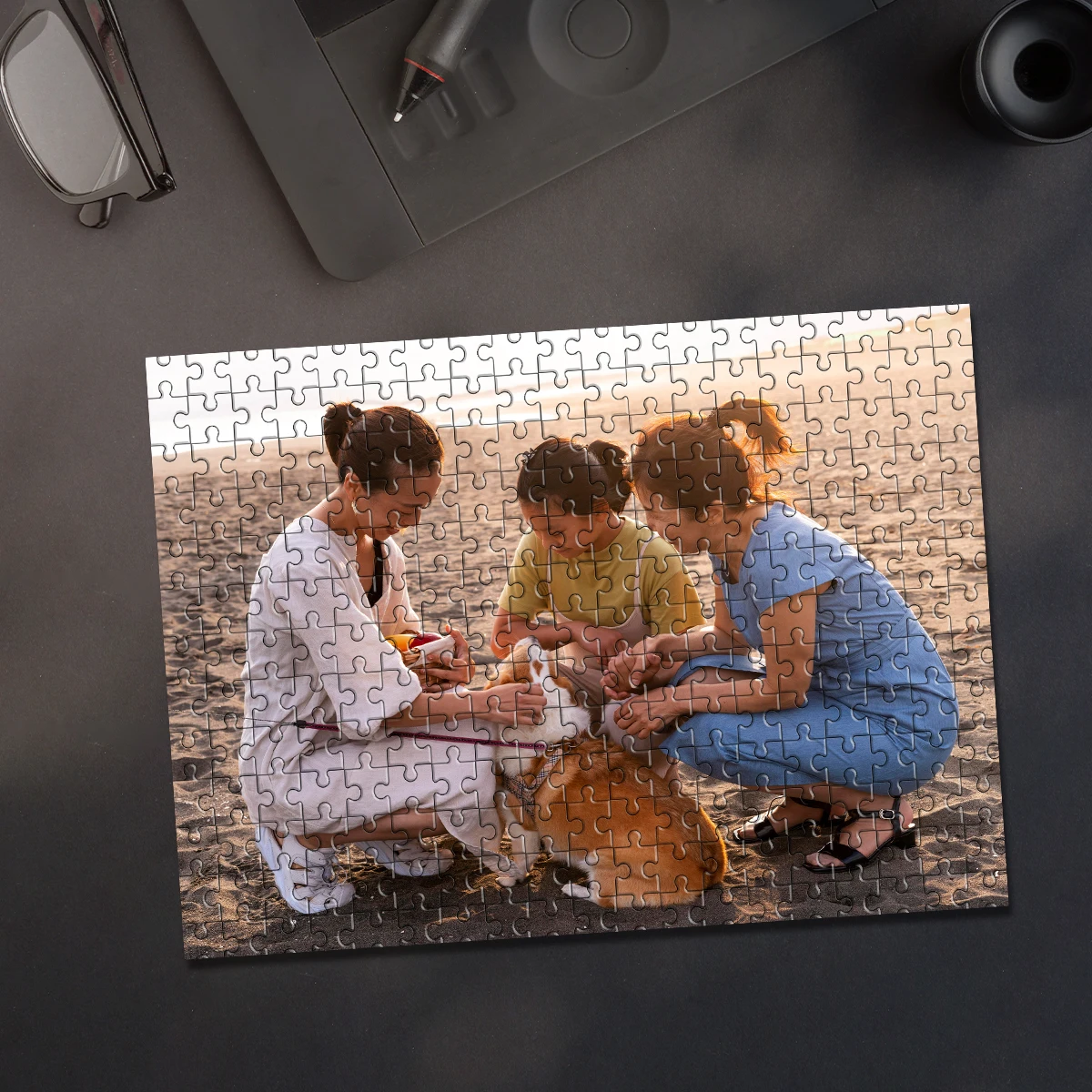 35/300/500/1000pcs Personalized Custom Photo Puzzle family photo for Birthday Wedding Valentine's Day Gift