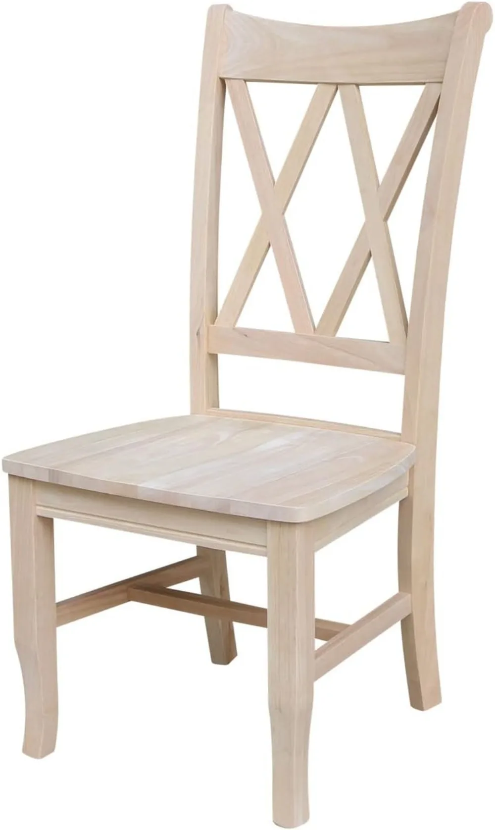 International Concepts Set of Two Double X-Back Dining Chair, 19.9