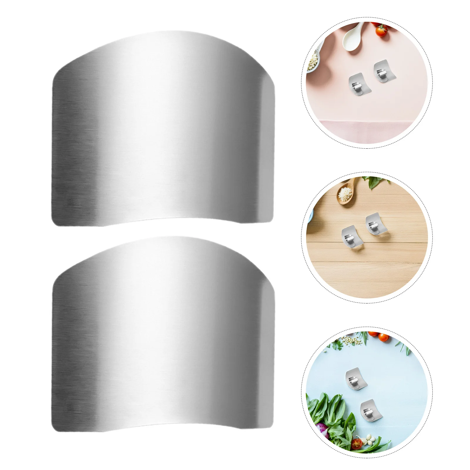 

6Pcs Metal Sturdy Protection for Cutting Hard Ingredients Comfortable Fit Reusable Kitchen Prep Tools Set