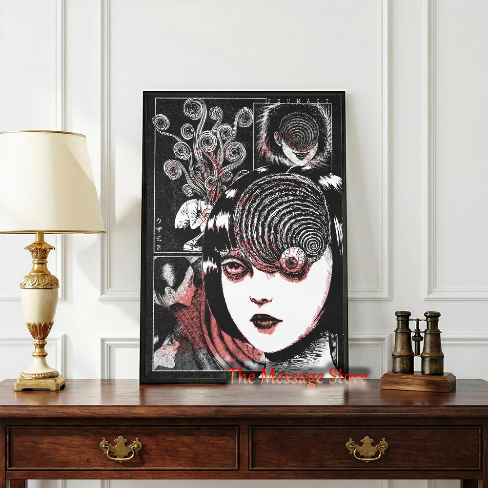 Poster di Junji Ito Uzumaki, S - Japanese Women Lifestyle recensione e prezzo