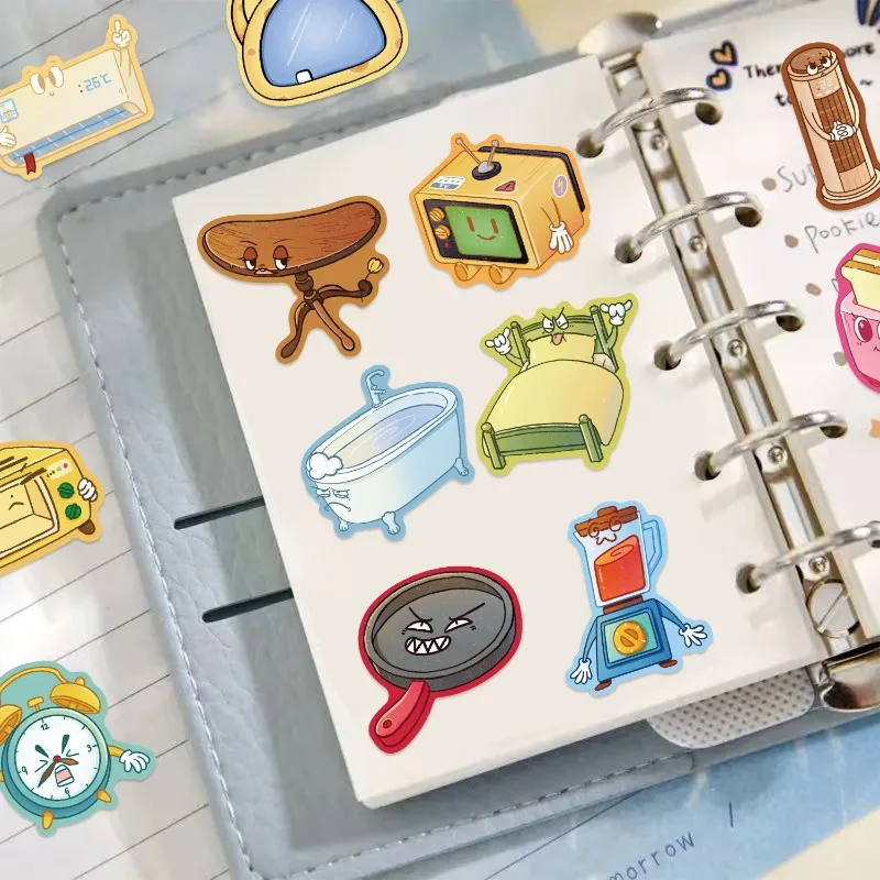 30PCS Cartoon Personality Talking Furniture Creative Doodle Decorative Stickers