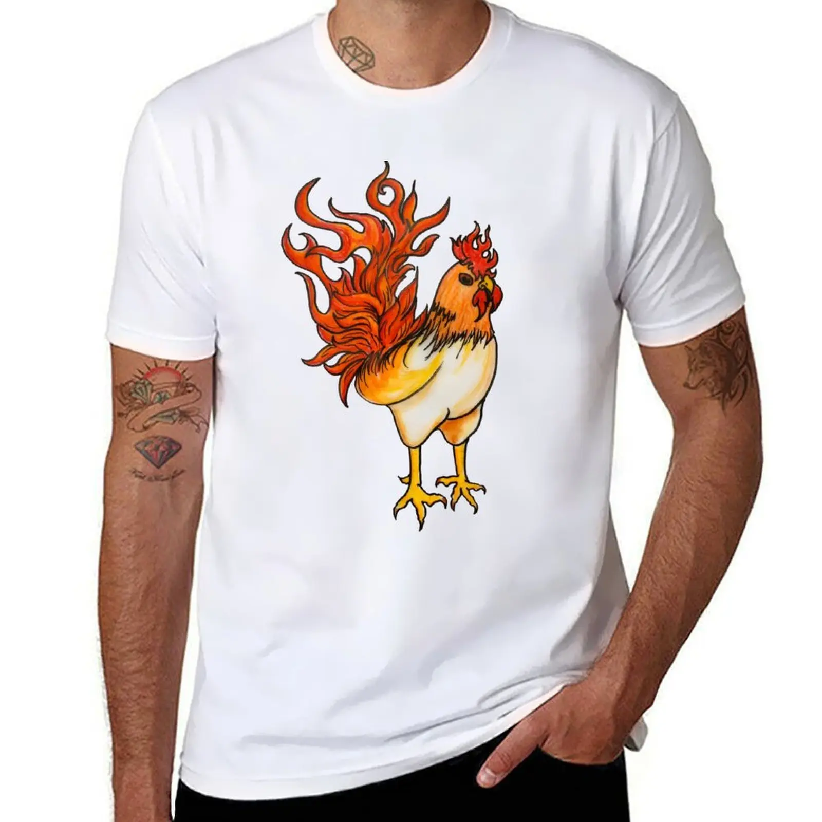 

Year of the Fire Rooster (without words) T-Shirt t shirt man designer man t shirt luxury T-Shirt