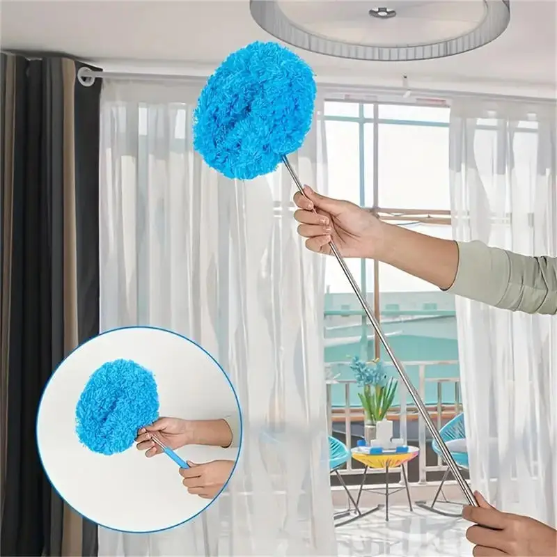 Rings Shape Dust Sweep Duster Adjustable Hangable  Washing Duster Wipe Ceiling Fan Car Ceiling Cleaning Duster for Kitchen