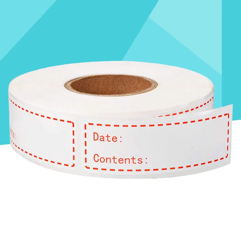 Etichette per la conservazione degli alimenti Adesivi con data di registrazione inglese Pasta classificata fai-da-te per cartella di fornitura artigianale con etichetta di monitoraggio della data della cucina