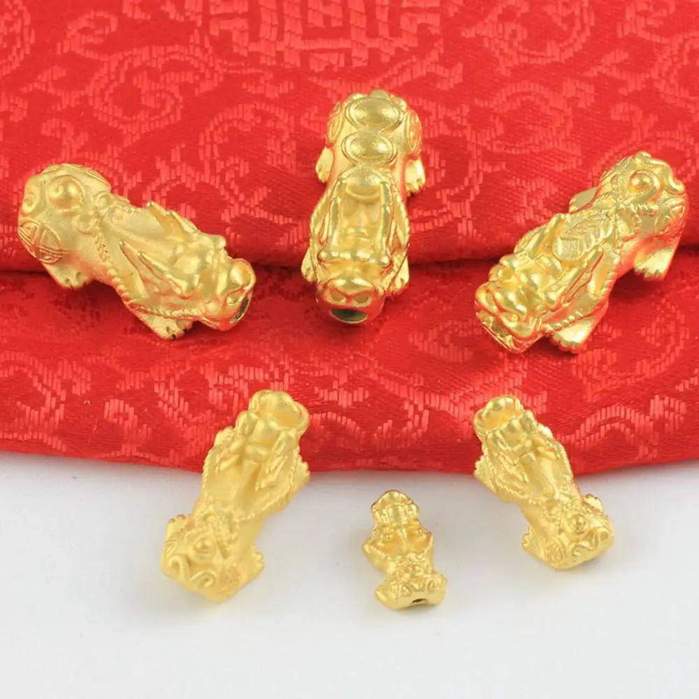 Findings Bring Wealth Good Lucky Gold Color Jewelry Accessories DIY Making Accessories Chinese Style Bead Brave Troops Beads