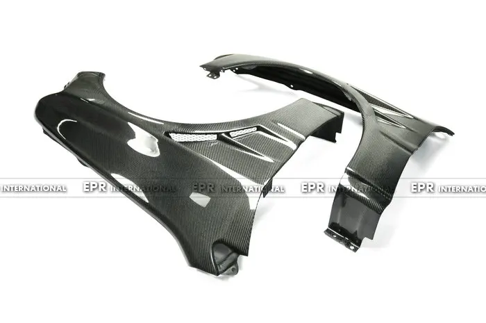 Car-styling Carbon Fiber Front Wider Double Vented Fender Accessories For Mitsubishi Evolution EVO 8 9 Car cover