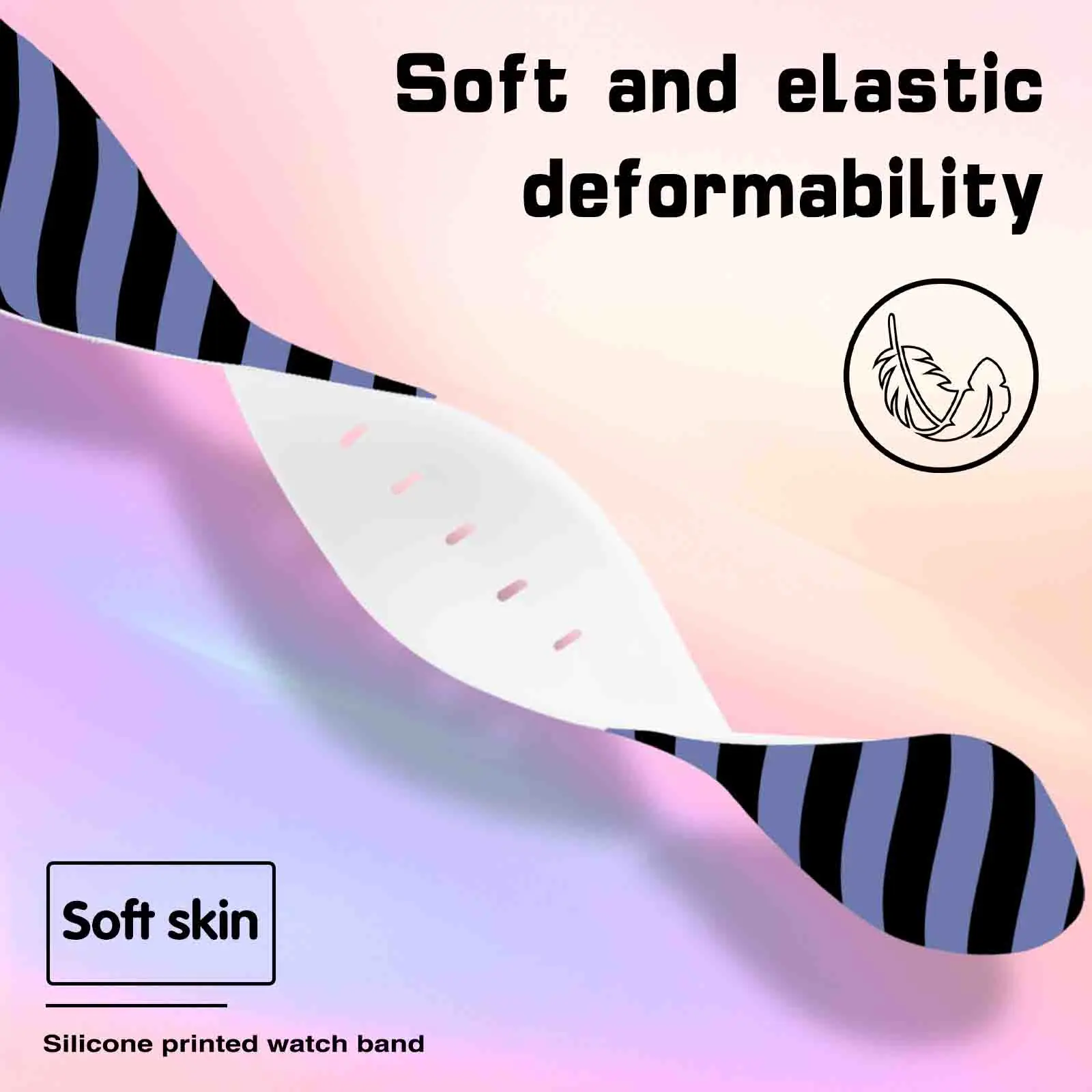 20 مللي متر موجة حزام مطبوع لساعة سامسونج جالاكسي 7/6/5/4 40 مللي متر 44 مللي متر الفرقة استبدال سوار 22 مللي متر لشاومي Amazfit حزام الساعات