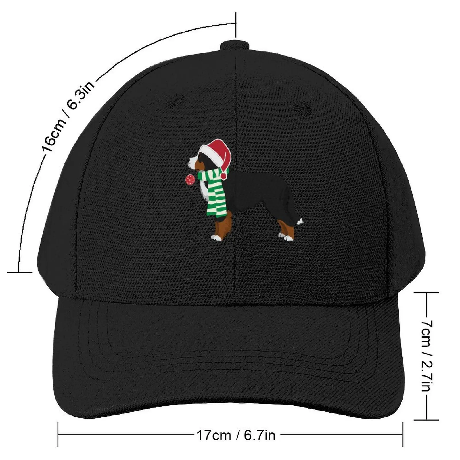 Bernese Mountain Dog - Holiday Christmas Dog Baseball Cap party Hat Trucker Cap Caps For Men Women's