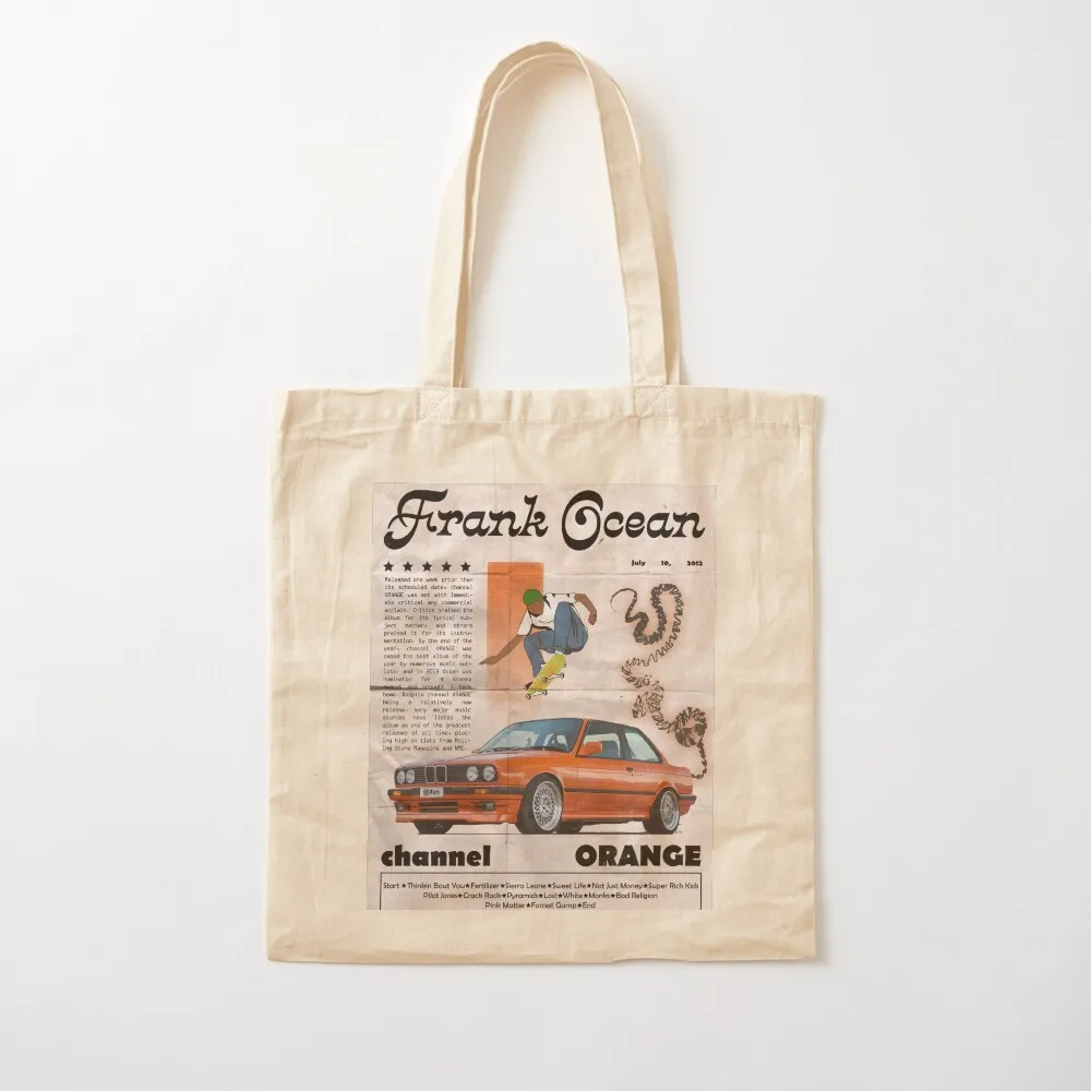 Frank Ocean Channel Orange Tote Bag bags for women custom fabric bag shopper bag women Canvas
