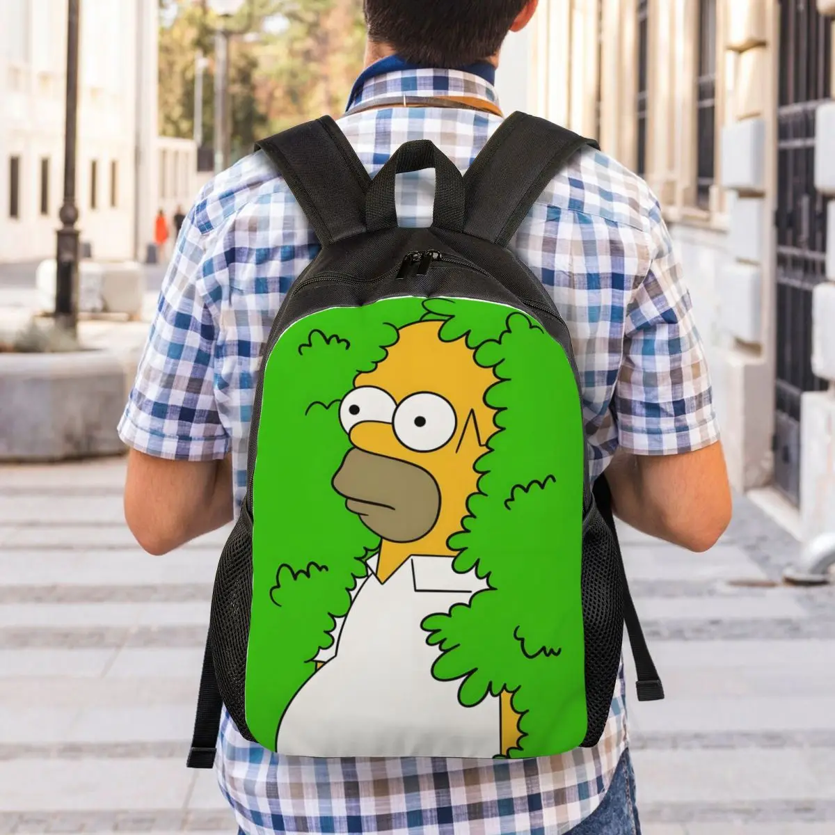 Los Simpsons Homero Rugzakken Dames Heren Basic Boekentas voor College School Leuke tassen
