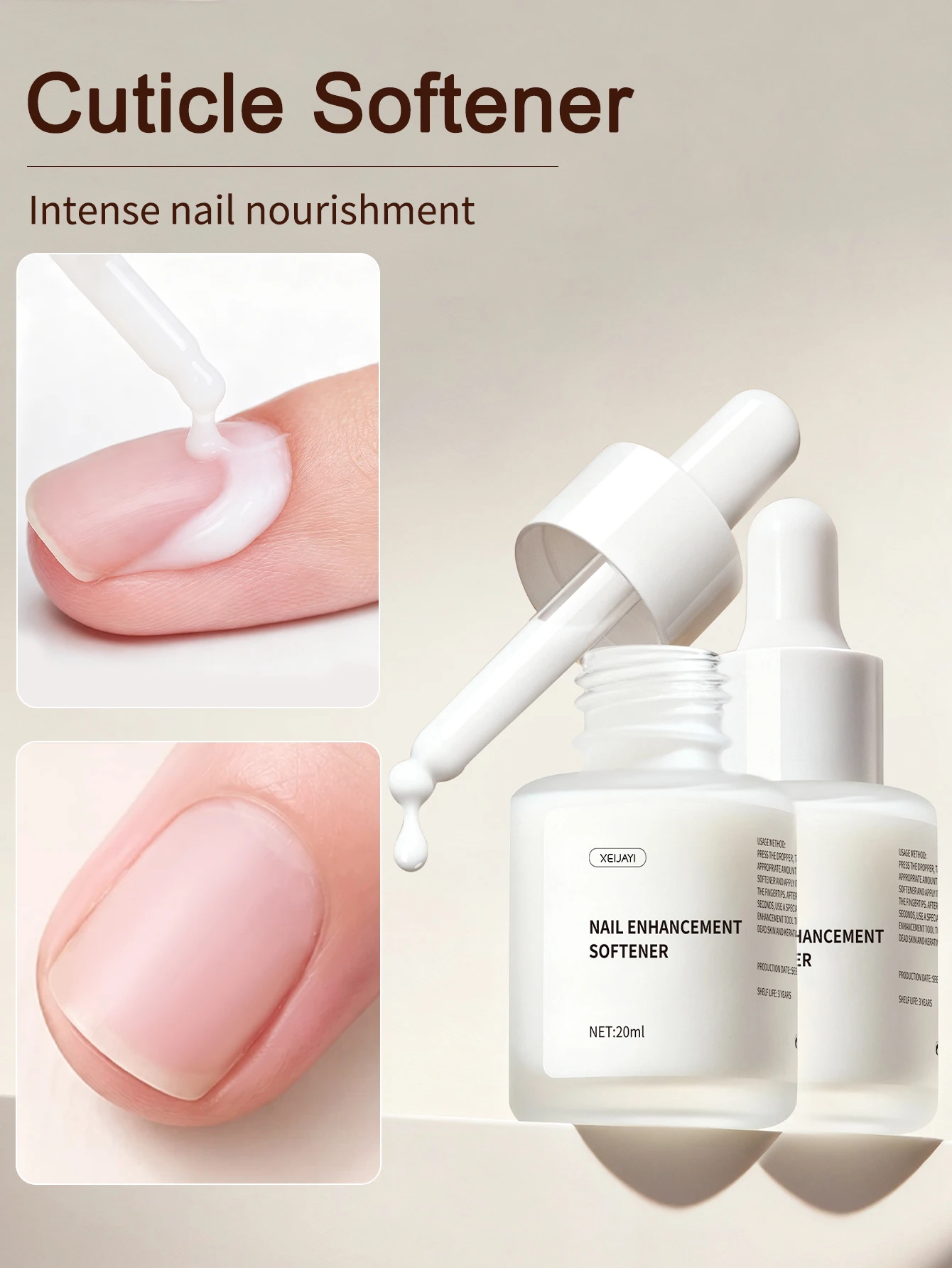 1Pc 20Ml Nail Enhancement Softener Cuticle Softener Plant Nails Nourishing Treatments For Cuticle Moisturizing Anti-barb Nail view 2