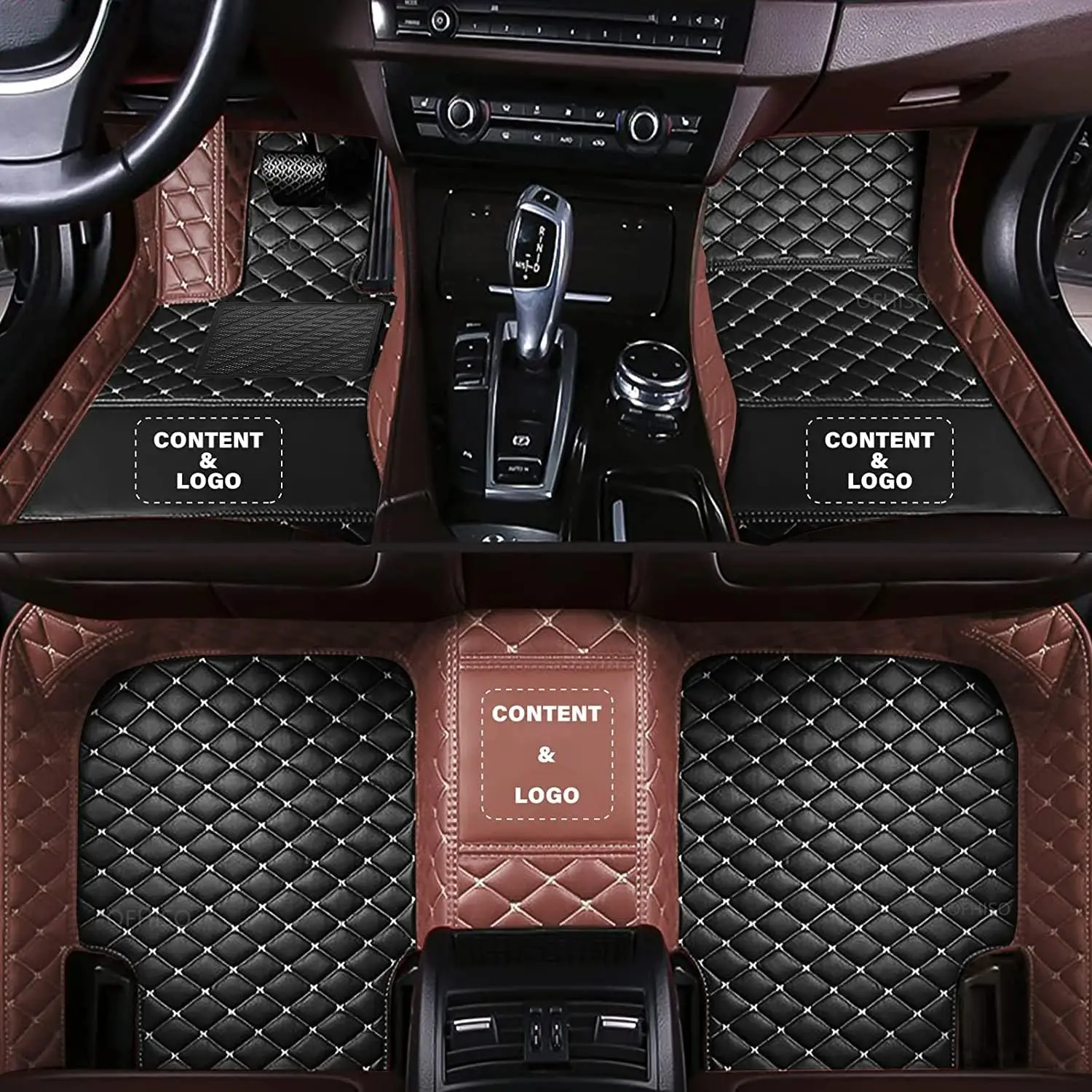 Custom Car Floor Mats For Chrysler Grand Voyager Pacifica 2007-2023 Auto Foot Pads Automobile Carpet Cover Accessorie