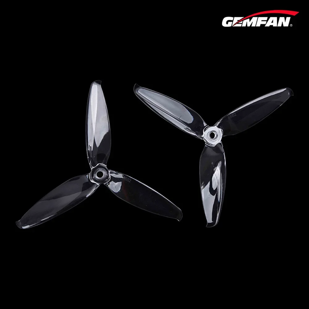 4Pairs(4CW+4CCW) Gemfan Flash 5552 5.5X5.2X3 3-Blade PC Propeller for RC FPV Freestyle Long Range 5.5inch 6inch Drones DIY Parts