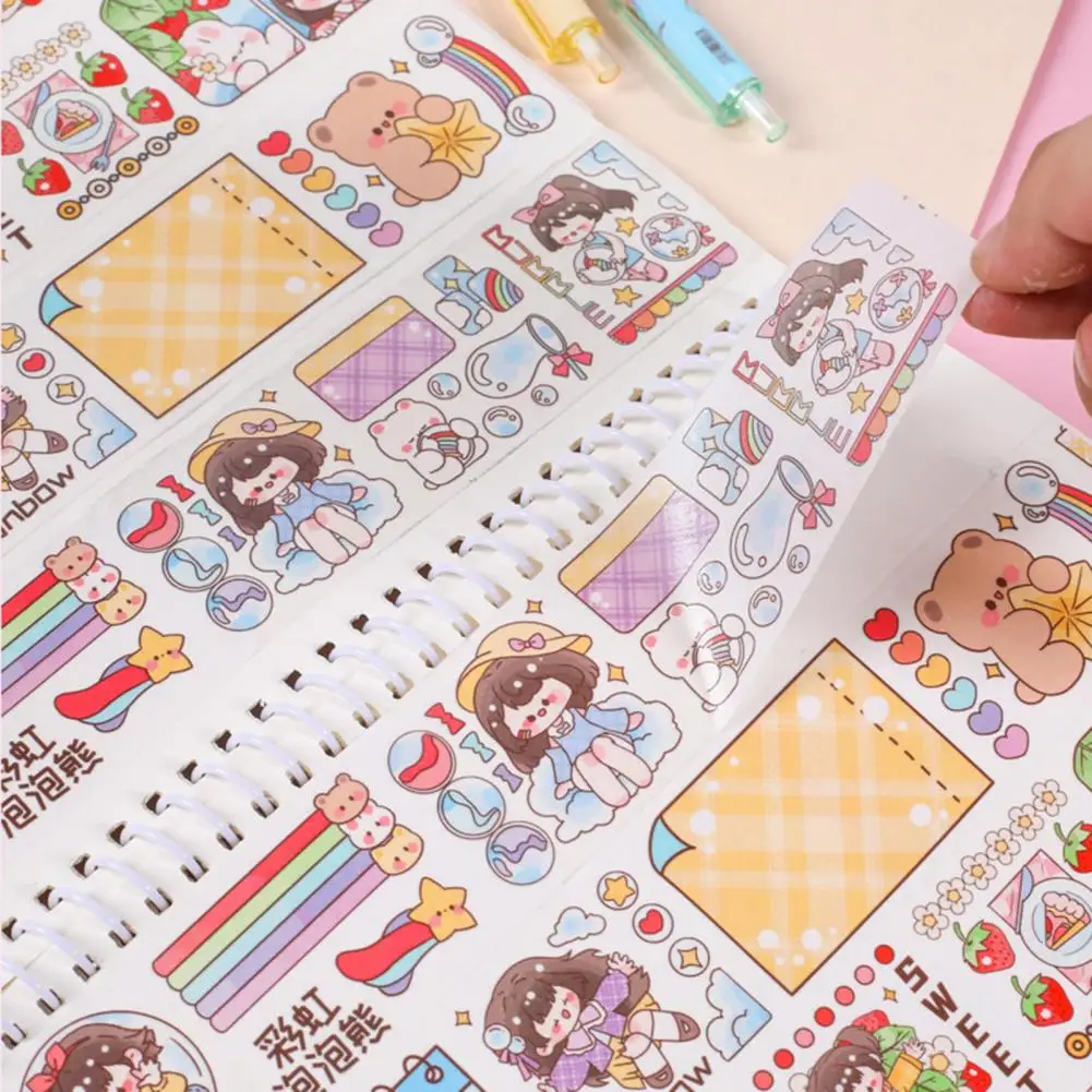 Release Paper Book  Cute A4/A5 Adorable Creative Sticker Collection Book  Non-page-dropping Hand Account Notebook