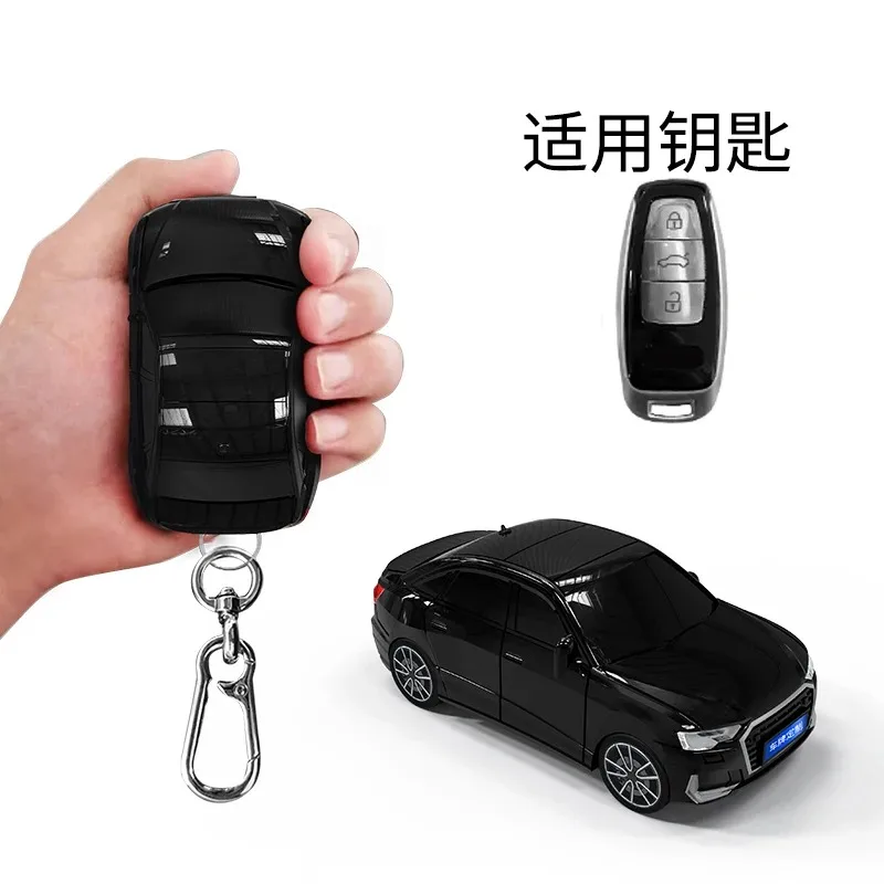 For Audi A6L Appearance for Audi A6 A7 A8 E-tron Q5 Q7 Q8 C8 D5 A6L A8L SQ8 Remote Smart Car Key Case Cover Fob Holder Housing