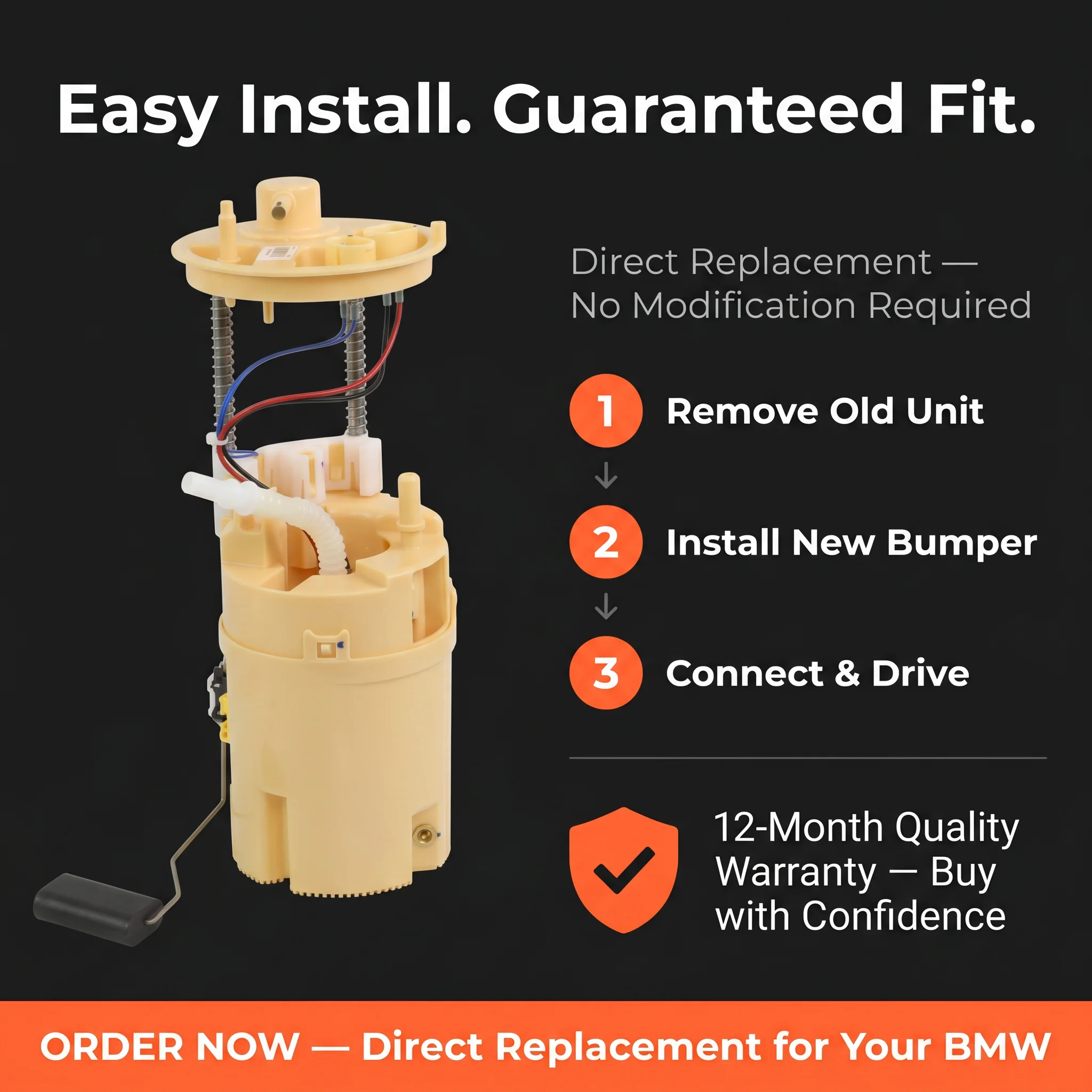 16117195474 For BMW X5 E70 F15 X6 E71 E72 2008-2018  Car Fuel Pump Module Assembly 16117195471 16117212633