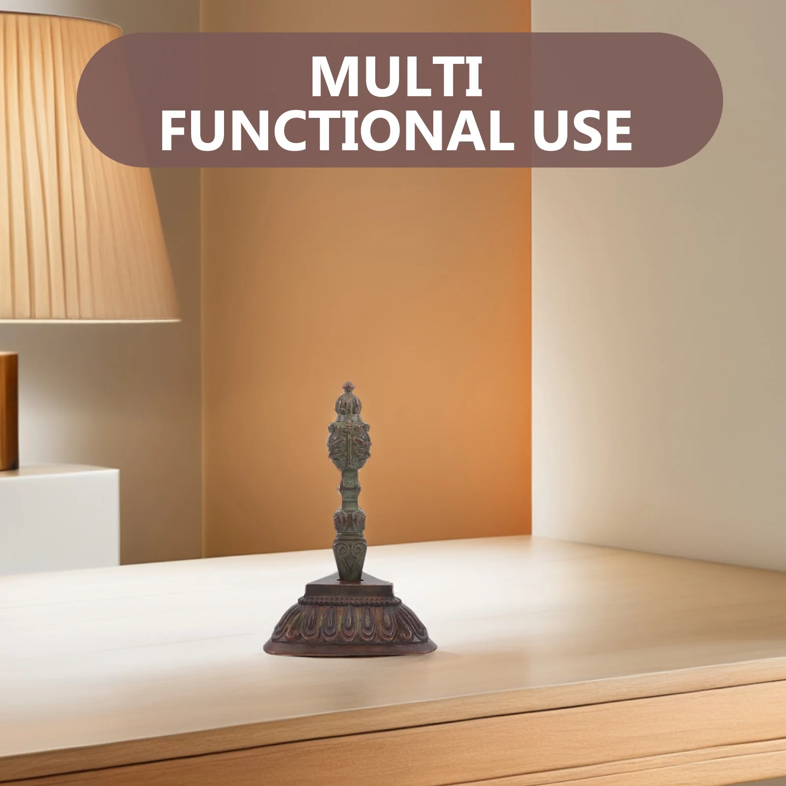 1 مجموعة البوذية التبتية فاجرا النحاس دورجي طقوس قطعة أثرية مع حامل ديكور المنزل البوذية رمز تمثال صغير #6