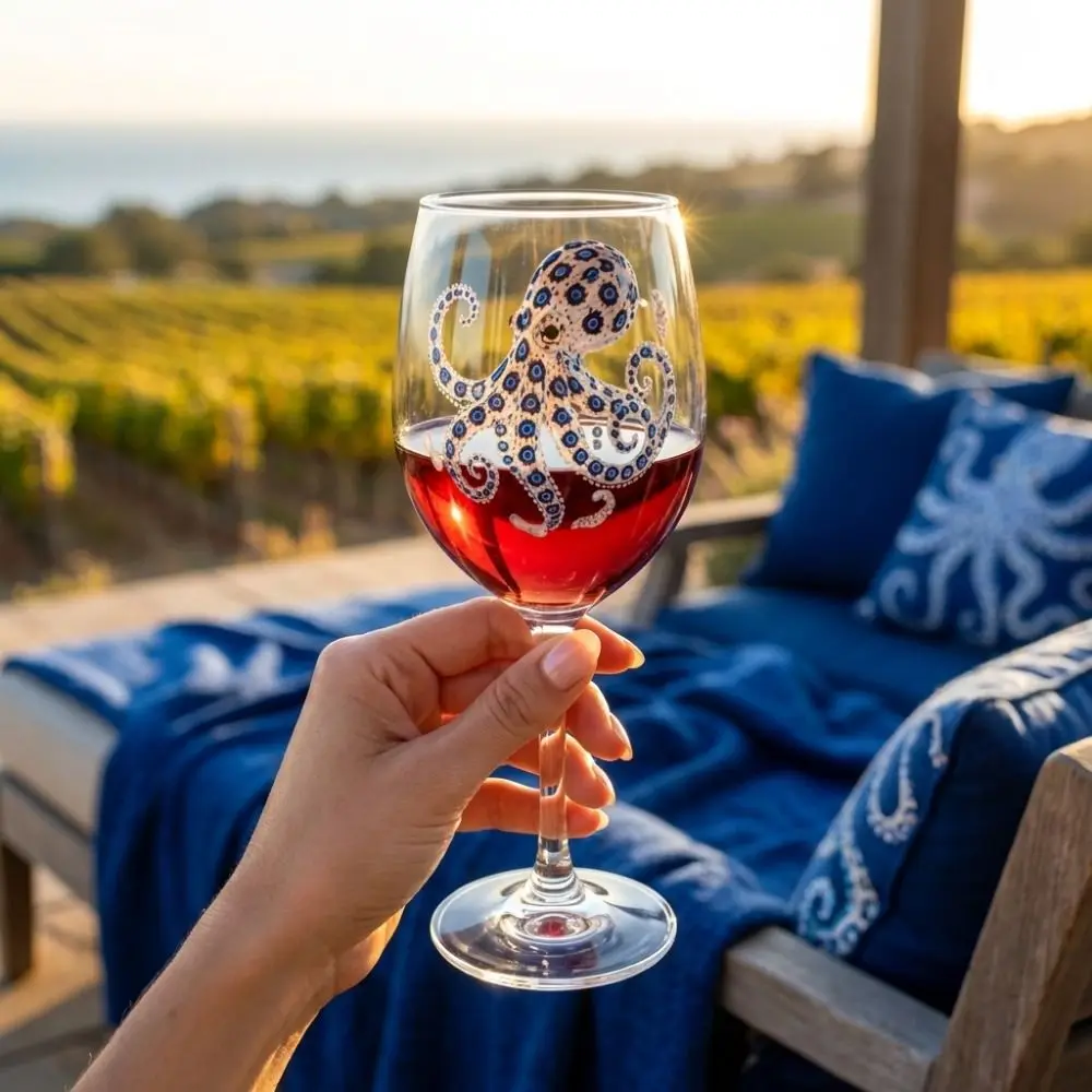 Drinking Glass Octopus Ocean Animal Wine Glass Dolphin Tortoise Glass Goblet Funny Shark Whale Marine Animal Tall Glass Bar