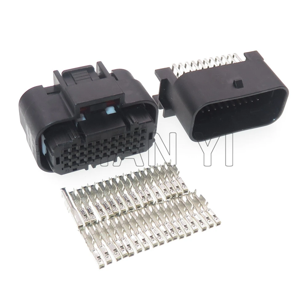 1 Set 33 Way 1554458-2 1554461-2 1554461-1 Car ECU Low Current Socket AC Assembly Auto Small Power Plug Automobile Connector