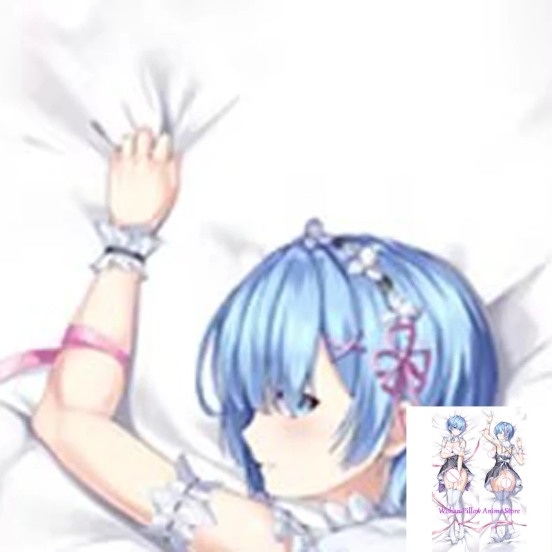 

Dakimakura Anime Pillow Cover Rem Double Sided Print Life-size Halloween Christmas