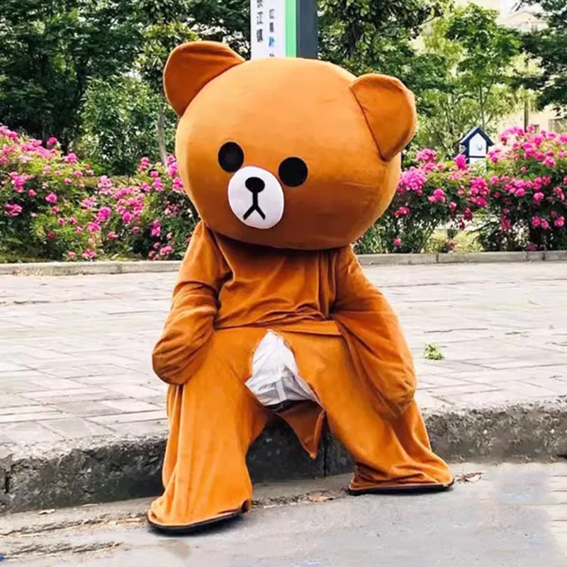 Niedliche Teddybär Maskottchen Kostüm Halloween Geburtstags feier Cosplay Anime erwachsene Puppe Werbe zeremonie Kostüm Party