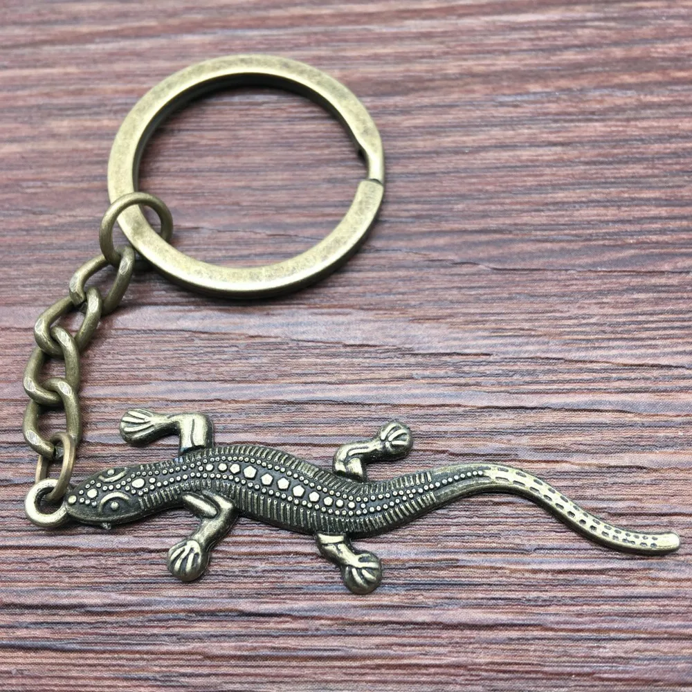 Retro Snake Reptile Keychain DIY Men Jewelry Car Keychain Ring Keyholder Handmade Bag Gift For Boyfriend