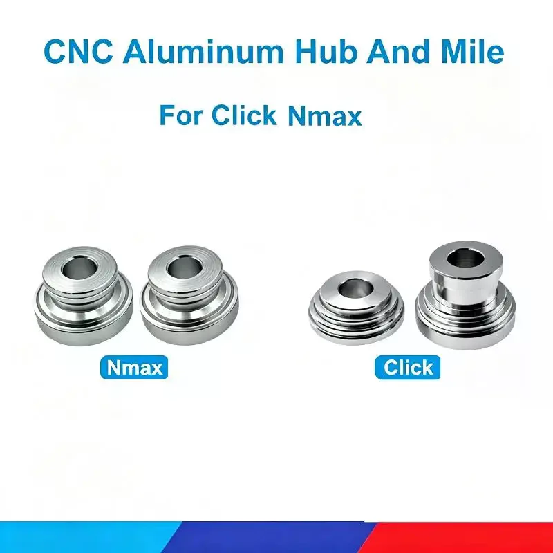 Aluminum Alloy Motorcycle Wheel Hub Covers Rustproof Polished Surface Precise Fit For Motorbike Modification Repair