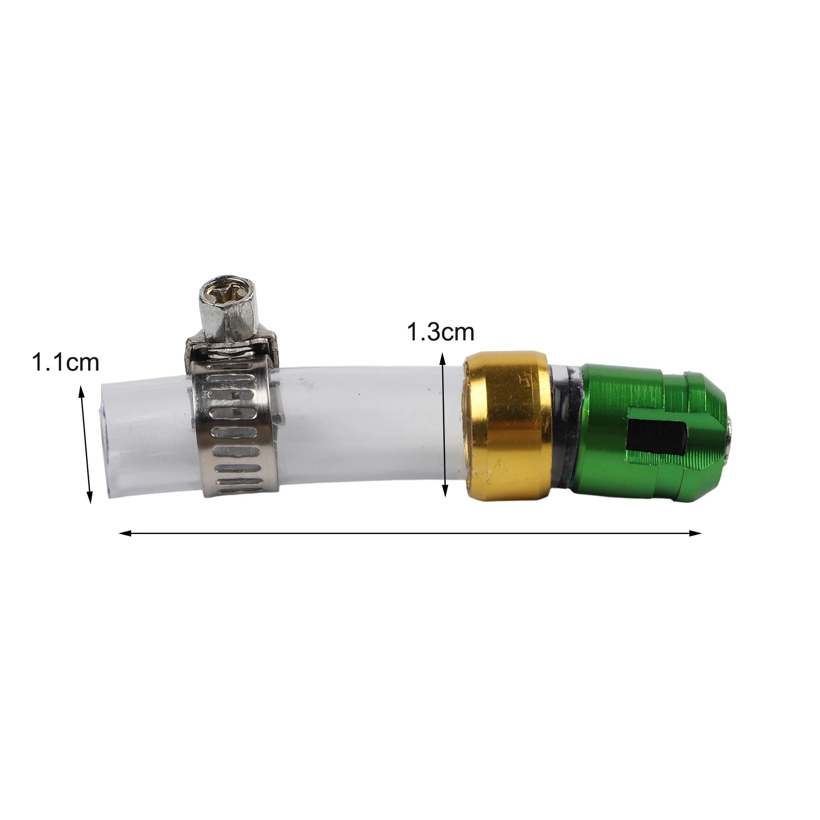 Air Filter Drain Pipe for Motorcycle Air Intake Systems Using Aluminum Alloy Fitting and Silicone Tubing for Thermal Stability