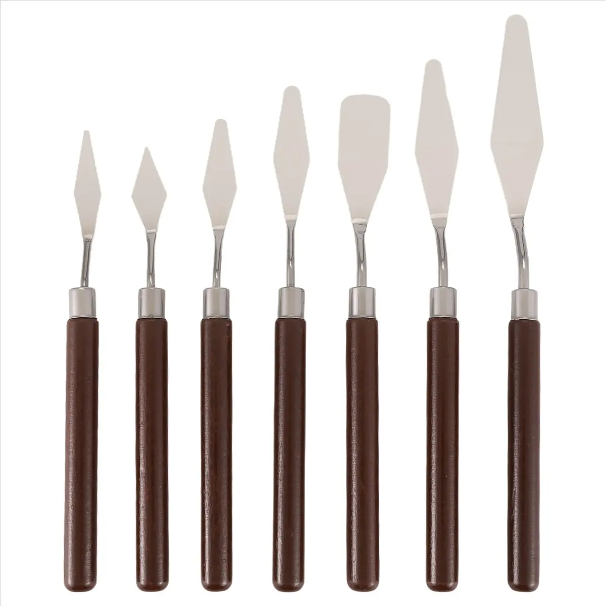 SCLS 7 Pcs Oil Painting Knife Set Oil Painting Shovel Oil Painting Palette Knife Oil Acrylic Painting Tools for Color Mixing