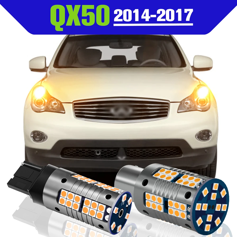 

Turn Signal Light Accessories 2x LED Lamp For Infiniti QX50 2014 2015 2016 2017