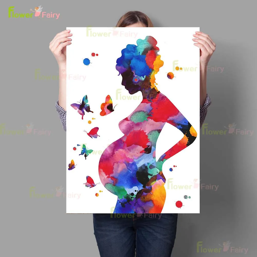 Pregnant Woman Lactation Baby Uterus Ovary Poster Wall Art Canvas Painting Home Decor Wall Pictures For Living Room Unframed