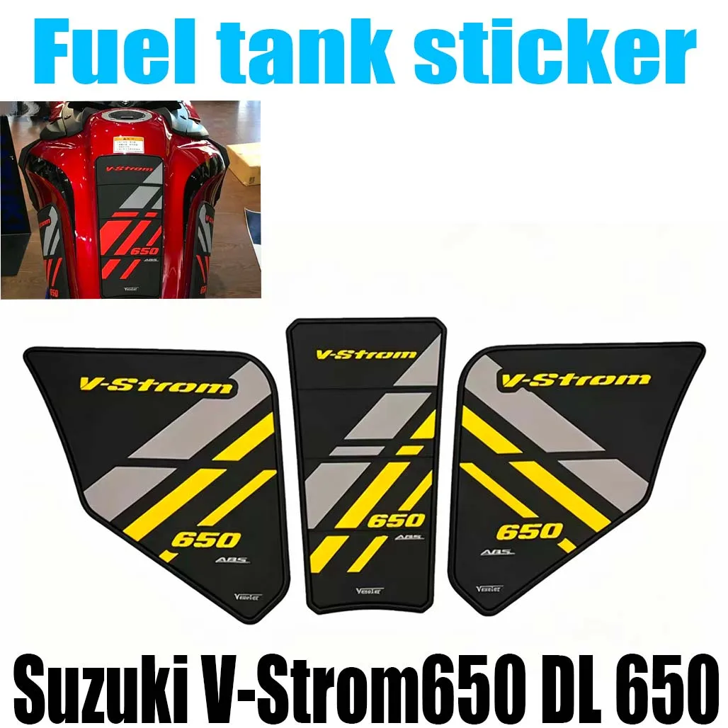 For Suzuki V-Strom650 DL 650O il tank stickers motorcycle modified anti-slip stickers original custom locomotive